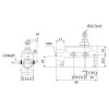 CZ-6003 Dikey Makaralı Pimli Limit Switch 1NO+1NC teknik çizim ve ölçüleri CZ-6003 Dikey Makaralı Pimli Limit Switch 1NO+1NC teknik çizim ve ölçüleri