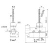 CZ-6106 Kauçuk Körüklü Spiral Yaylı Çubuklu IP65 Limit Switch 1NO+1NC teknik çizim ve ölçüleri CZ-6106 Kauçuk Körüklü Spiral Yaylı Çubuklu IP65 Limit Switch 1NO+1NC teknik çizim ve ölçüleri
