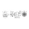FM-012A-907A 30mm Çift Sesli Panel Buzzer 6-28V DC Siyah