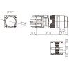 F16-371-YD 16mm Yuvarlak Gövde Sarı Işıklı Kalıcı Buton 12-24V