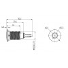 J10-130P-WD 10mm IP67 Metal Sinyal Lambası 6-24VDC Beyaz