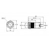 J16-261-E-RD 16mm Metal Kırmızı LED Işıklı Yaylı Buton 