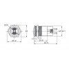 J19-BZL 19mm IP67 Metal Buzzer 12-24VDC 