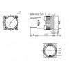 K16-170-BD 16mm Yuvarlak Gövde Sinyal Lambası Mavi Işıklı 12-24V 