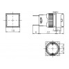 K16-180-OA2 16mm Kare Gövde Sinyal Lambası Turuncu Işıklı 220V