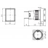 K16-190-GD 16mm Dikdörtgen Gövde Sinyal Lambası Yeşil Işıklı 12-24V 