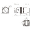 K16-412-2 16mm Yuvarlak Gövde 0-1 Mandal Kalıcı Buton