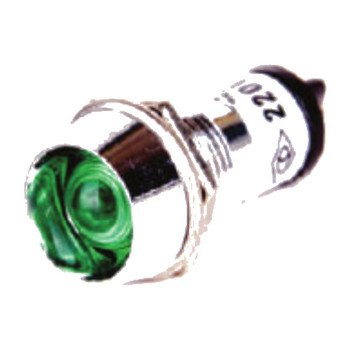 AD22C-10T-024-B Sarı 10mm Ultra Parlak Metal LED Sinyal 12-24V AC/DC Mavi