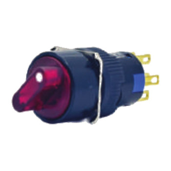 K16-472-2-GD 16mm 0-1 Led Işıklı Plastik Mandal Buton IP65