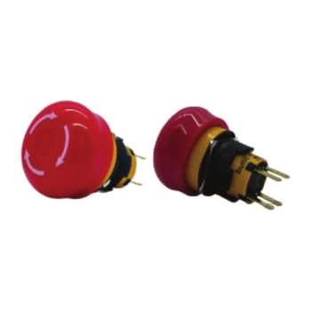 K16-8102-NSL 16mm Plastik Acil Stop Buton IP65