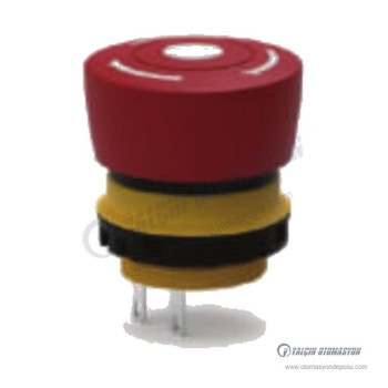 E22 Serisi Mantar Emniyet Butonlar (Ø22mm.) Terminal Bağlantılı