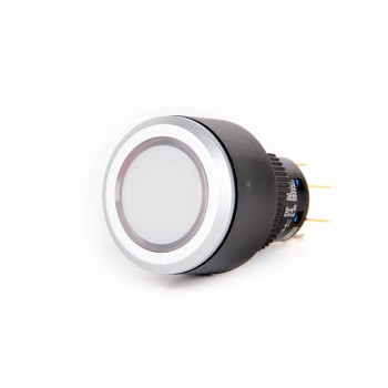 K16-G-272-WA2 16-22mm Yuvarlak Gövde Beyaz Işıklı Yaylı Buton 220V K16-G-272-WA2 16-22mm Yuvarlak Gövde Beyaz Işıklı Yaylı Buton 220V