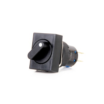 K16-432-2 16mm Dikdörtgen Gövde 0-1 Mandallı Kalıcı Buton