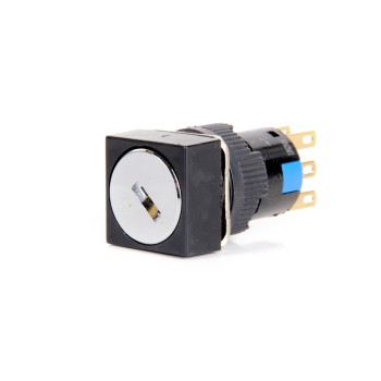 K16-622-2 16mm Kare Gövde 0-1 Anahtarlı Kalıcı Buton