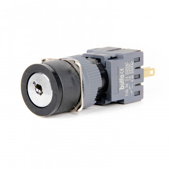 F16-611-0 16mm Yuvarlak Gövde 0-1 Yaylı Anahtarlı Buton F16-611-0 16mm Yuvarlak Gövde 0-1 Yaylı Anahtarlı Buton