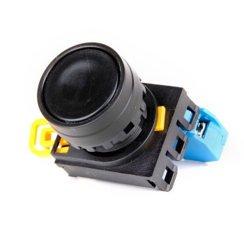 HQ22-2110-BK 22mm Delik Uyumlu Plastik Yuvarlak Işıksız Siyah Yaylı Buton 1NC Kontak IP65 HQ22-2110-BK 22mm Delik Uyumlu Plastik Yuvarlak Işıksız Siyah Yaylı Buton 1NC Kontak IP65