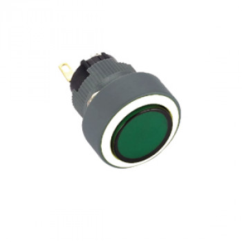 M16-271 16mm Plastik Yaylı Buton IP65 Led Işıklı 6-24V AC/DC (BUTTO)