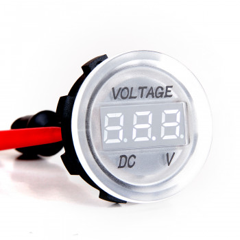 GV30-W-B Mavi Düz Cam Yuvarlak DC Voltmetre 30mm Su Geçirmez 6-30V GV30-W-B Mavi Düz Cam Yuvarlak DC Voltmetre 30mm Su Geçirmez 6-30V