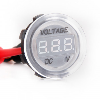 GV30-W-R Kırmızı Düz Cam DC Voltmetre 30mm Su Geçirmez 6-30V GV30-W-R Kırmızı Düz Cam DC Voltmetre 30mm Su Geçirmez 6-30V