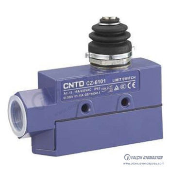 CZ-6101 Kauçuk Körüklü Düz Başlıklı Pimli IP65 Limit Switch 1NO+1NC