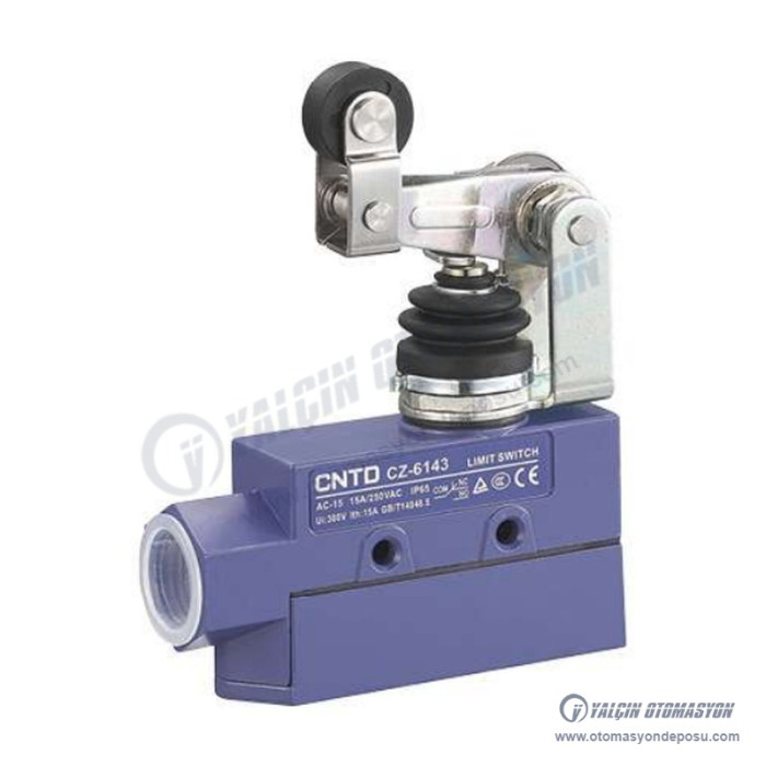 CZ-6143 Kauçuk Körüklü Z Tipi Devrilen Makaralı Kollu IP65 Limit Switch 1NO+1NC – CNTD CZ-6143 Kauçuk Körüklü Z Tipi Devrilen Makaralı Kollu IP65 Limit Switch 1NO+1NC – CNTD