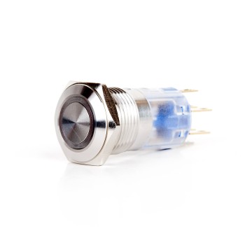 J16-372-E-BA2 16mm Metal Mavi LED Işıklı Kalıcı Buton