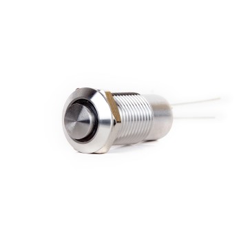 J12-361-RD 12mm Metal Kırmızı LED Işıklı Kalıcı Buton 