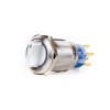 J19-572-3-BD 19mm Metal Mavi LED Işıklı 1-0-2 Kalıcı Mandal Buton