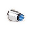 J22-272-BD 22mm Metal Mavi LED Işıklı Yaylı Buton 