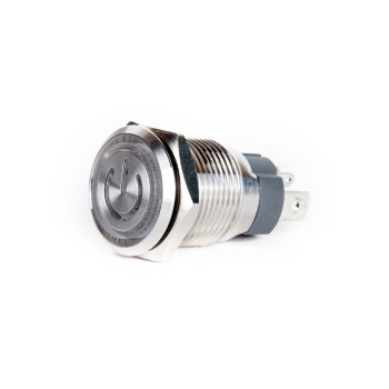 J16-C-271-P POWER LOGOLU Metal Yaylı Butonlar IP67 6-24V AC/DC 20 AMPER