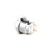 EJ16-271P-WD 16mm Düz Yaylı Beyaz Işıklı Kısa Gövde Metal Buton
