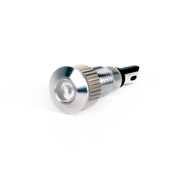 J8-130P-WA2 8mm IP67 Metal Sinyal Lambası 220VAC Beyaz J8-130P-WA2 8mm IP67 Metal Sinyal Lambası 220VAC Beyaz