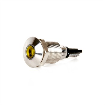 J10-130P-YA2 10mm IP67 Metal Sinyal Lambası 220VAC Sarı