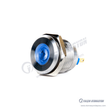 J16-170P-BA2 16mm IP67 Metal Sinyal Lambası 220VAC Mavi J16-170P-BA2 16mm IP67 Metal Sinyal Lambası 220VAC Mavi