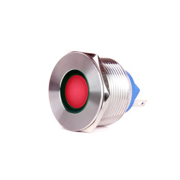 J22-170 22mm Yassı Kafa Led Metal Sinyal Lambası  IP67 220V AC  (Butto)