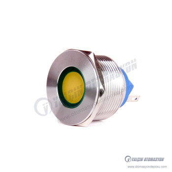 J22-170P-YA2 22mm IP67 Metal Sinyal Lambası 220VAC Sarı J22-170P-YA2 22mm IP67 Metal Sinyal Lambası 220VAC Sarı