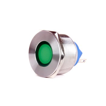 J22-170P-GD 22mm IP67 Metal Sinyal Lambası 6-24VDC Yeşil