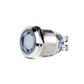 GM19 19 mm Led Metal Sinyal Lambası IP67 6-24V DC (Gerta)