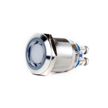 GM19 19 mm Led Metal Sinyal Lambası IP67 6-24V DC  (Gerta)