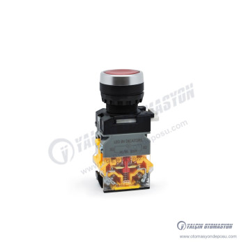 GR22-3711-RD Kırmızı Led Işıklı 24V Kalıcı Buton 1NO-1NC Kontaklı (LA38 Serisi) GR22-3711-RD Kırmızı Led Işıklı 24V Kalıcı Buton 1NO-1NC Kontaklı (LA38 Serisi)