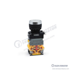 GR22-3711-WD Beyaz Led Işıklı 24V Kalıcı Buton 1NO-1NC Kontaklı (LA38 Serisi) GR22-3711-WD Beyaz Led Işıklı 24V Kalıcı Buton 1NO-1NC Kontaklı (LA38 Serisi)