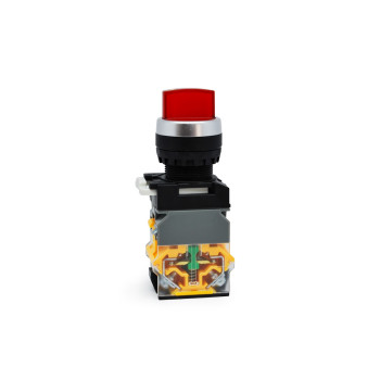 GR22-4711-0-RD Kırmızı Led Işıklı 24V Yaylı 0-1 Mandal Buton 1NO-1NC Kontaklı (LA38 Serisi) GR22-4711-0-RD Kırmızı Led Işıklı 24V Yaylı 0-1 Mandal Buton 1NO-1NC Kontaklı (LA38 Serisi)