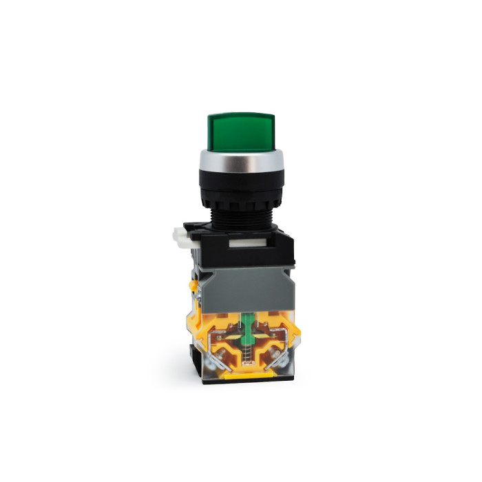 GR22-4711-2-GD Yeşil Led Işıklı 24V Kalıcı 0-1 Mandal Buton 1NO-1NC Kontaklı (LA38 Serisi) GR22-4711-2-GD Yeşil Led Işıklı 24V Kalıcı 0-1 Mandal Buton 1NO-1NC Kontaklı (LA38 Serisi)