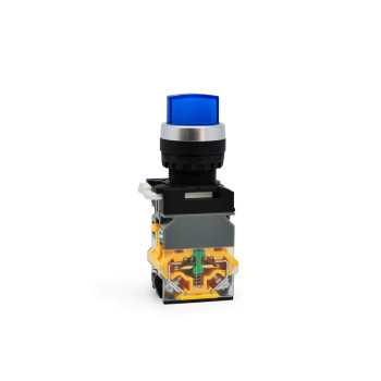 GR22-5720-1-B2 Mavi Led Işıklı 220V Yaylı 1-0-2 Mandal Buton 2NO Kontaklı (LA38 Serisi) GR22-5720-1-B2 Mavi Led Işıklı 220V Yaylı 1-0-2 Mandal Buton 2NO Kontaklı (LA38 Serisi)