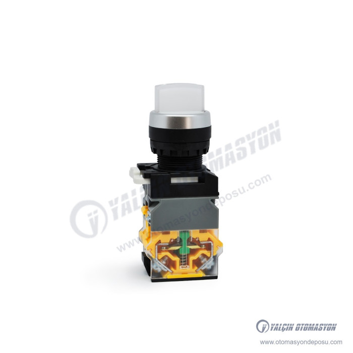 GR22-5720-1-WD Beyaz Led Işıklı 24V Yaylı 1-0-2 Mandal Buton 2NO Kontaklı (LA38 Serisi) GR22-5720-1-WD Beyaz Led Işıklı 24V Yaylı 1-0-2 Mandal Buton 2NO Kontaklı (LA38 Serisi)