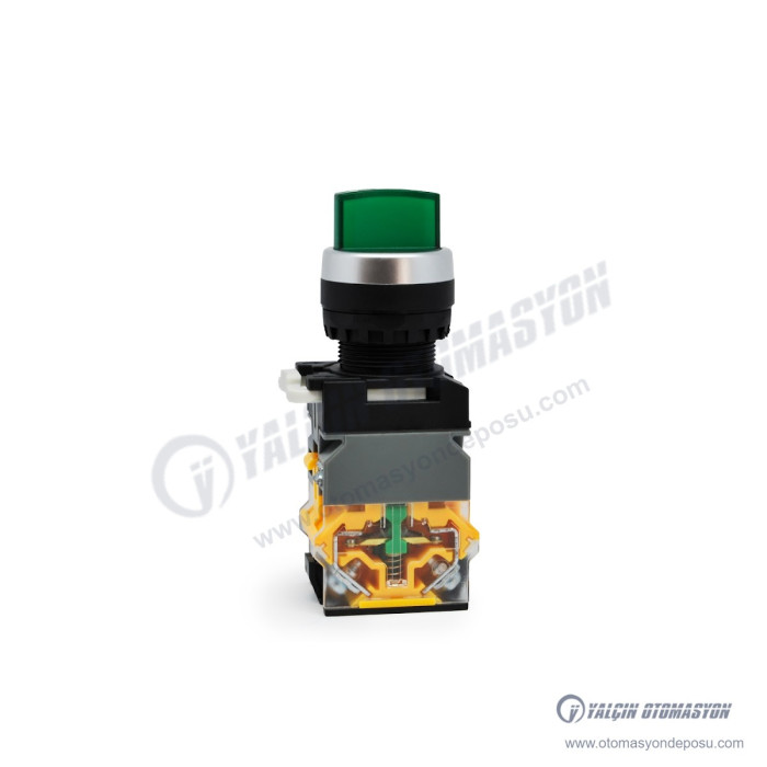 GR22-5720-3-G2 Yeşil Led Işıklı 220V Kalıcı 1-0-2 Mandal Buton 2NO Kontaklı (LA38 Serisi) GR22-5720-3-G2 Yeşil Led Işıklı 220V Kalıcı 1-0-2 Mandal Buton 2NO Kontaklı (LA38 Serisi)