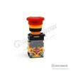 GR22-8711-R2 Kırmızı Led Işıklı 220V Acil Stop Butonu 1NO-1NC Kontaklı (LA38 Serisi) GR22-8711-R2 Kırmızı Led Işıklı 220V Acil Stop Butonu 1NO-1NC Kontaklı (LA38 Serisi)