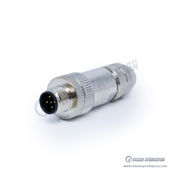 SL012-DM-M05S M12 D Kod Düz 5 Pinli Erkek Konnektör Metal Gövde SL012-DM-M05S M12 D Kod Düz 5 Pinli Erkek Konnektör Metal Gövde