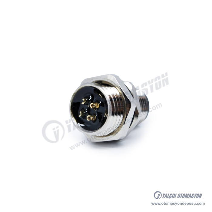 SL012-M04MT Kablosuz 4 Pin Erkek Panel Tipi Konnektör – SELİ SL012-M04MT Kablosuz 4 Pin Erkek Panel Tipi Konnektör – SELİ