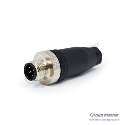 SL012-M05S M12 Düz 5 Pinli Erkek Konnektör SL012-M05S M12 Düz 5 Pinli Erkek Konnektör